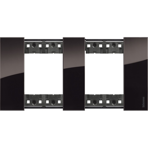 [PTG013.01934] BTicino KA4802M2DG, L.Now, Ramă 2x2 Module, Night