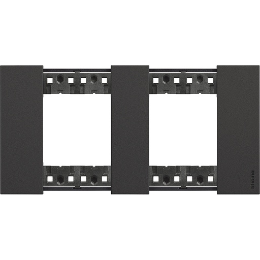 [PTG013.01937] BTicino KA4802M2KG, L.Now, Rama 2x2 module, Negru