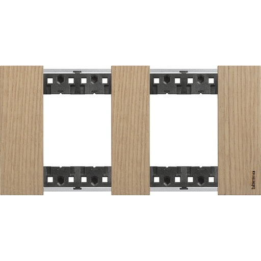 [PTG013.01941] BTICINO KA4802M2LM, L.Now, 2x2 Frame Oak Modules