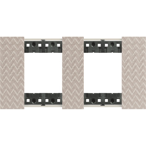 [PTG013.01942] BTicino KA4802M2MM, L.Now, Ramă 2x2 Module, Optic