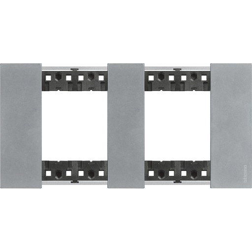 [PTG013.01945] BTicino KA4802M2NW, L.Now, Rama 2x2 module, Moon