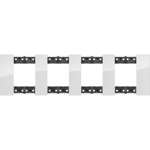 [PTG013.01968] BTICINO KA4802M4DW, L.Now, 4X2 Modules Frame Ice