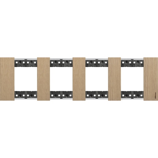 [PTG013.01973] BTICINO KA4802M4LM, L.Now, 4X2 Frame Oak Modules
