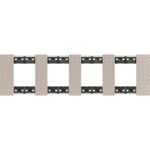 [PTG013.01974] BTicino KA4802M4MM, L.Now, Ramă 4x2 Module, Optic