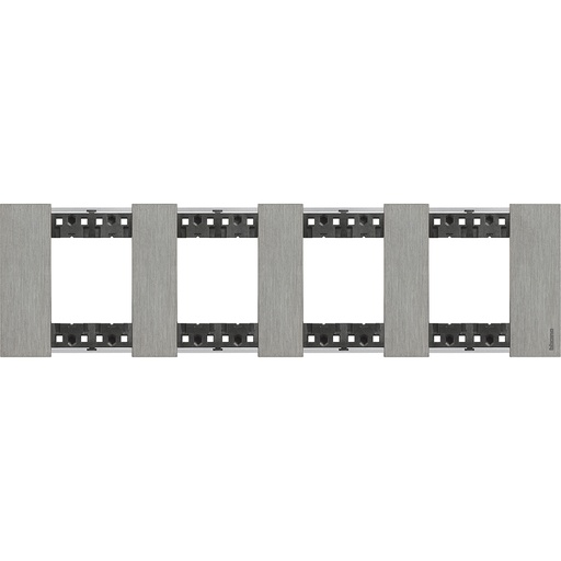 [PTG013.01978] BTICINO KA4802M4ZG, L.Now, 4X2 Steel Modules Frame