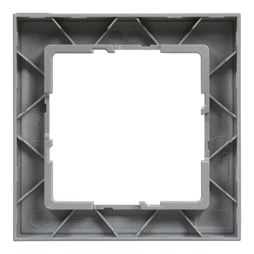 [PTG013.02019] LEGRAND 721561, Frame 1 Post, Brushed Aluminum