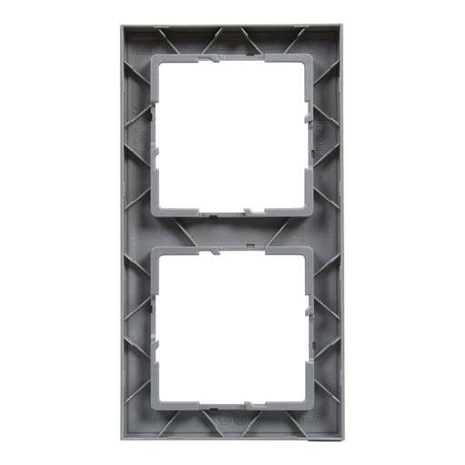 [PTG013.02020] LEGRAND 721562, 2 Modules Frame, Brushed Aluminum