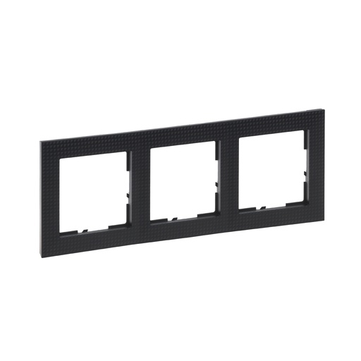 [PTG013.02026] LEGRAND 721573, 3 Modules Frame, Black Checkered