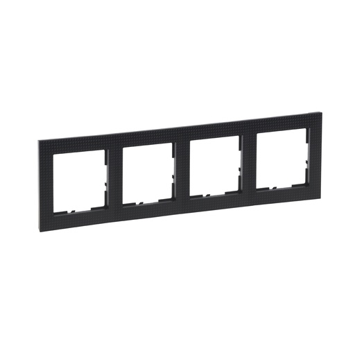 [PTG013.02027] LEGRAND 721574, 4 Modules Frame, Black Checkered
