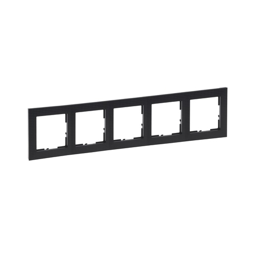 [PTG013.02028] Legrand 721575, Ramă 5 Module, Negru Cu Model