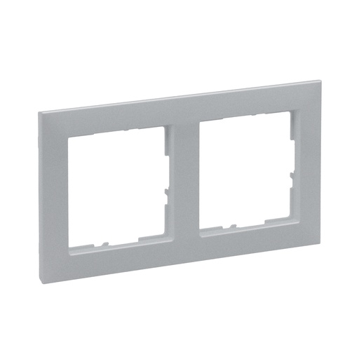 [PTG013.02040] LEGRAND 721602, 2 Modules, Frame, Titanium