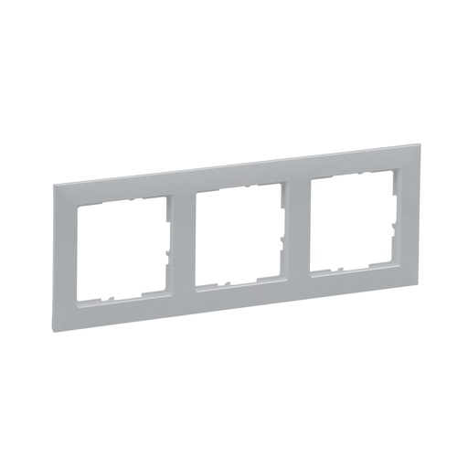 [PTG013.02041] LEGRAND 721603, 3 Modules, Frame, Titanium