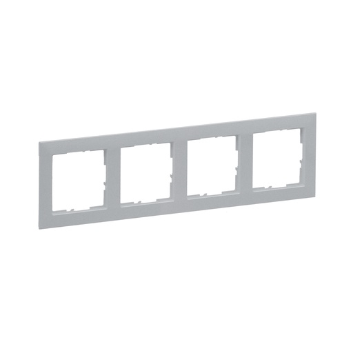 [PTG013.02042] LEGRAND 721604, 4 Modules, Frame, Titanium
