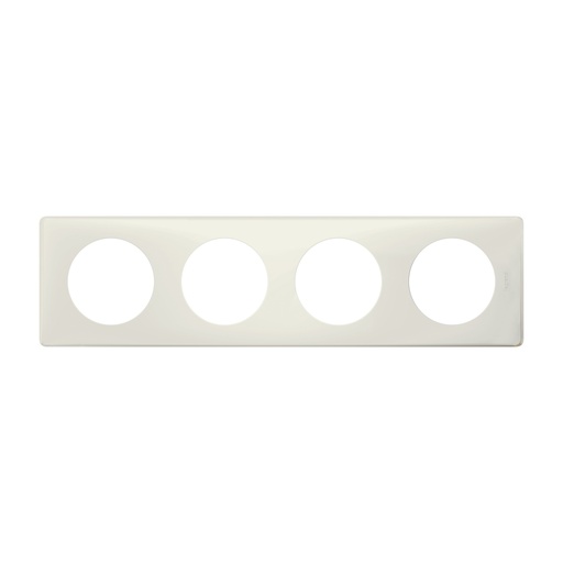 [PTG013.02047] LEGRAND 066704, Céliane Plate, Powder, 4 Modules, Chalk