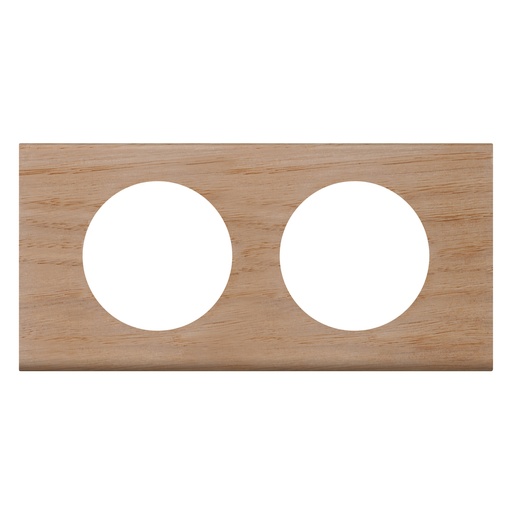 [PTG013.02069] LEGRAND 069052, Céliane Plate, Materials, 2 Modules, Bleached Oak