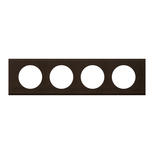 [PTG013.02071] LEGRAND 069204, Céliane Plate, Materials, 4 Modules, Wengué Shade