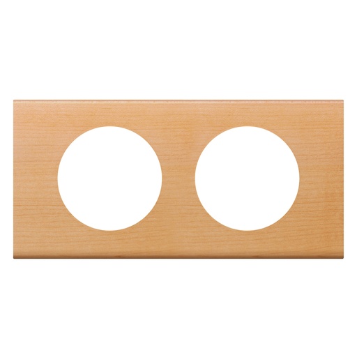 [PTG013.02078] LEGRAND 069212, Céliane Plate, Materials, 2 Modules, Maple