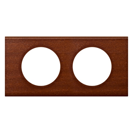 [PTG013.02079] Legrand 069222, Placă Céliane, Materiale, 2 Module, Mahon