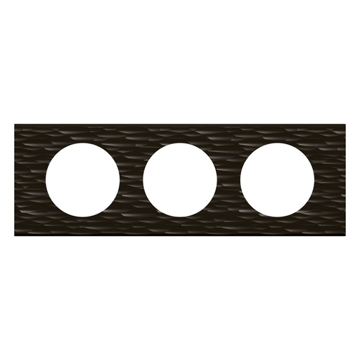 [PTG013.02084] LEGRAND 069023, Céliane Plate, Materials, 3 Modules, Carved Corian