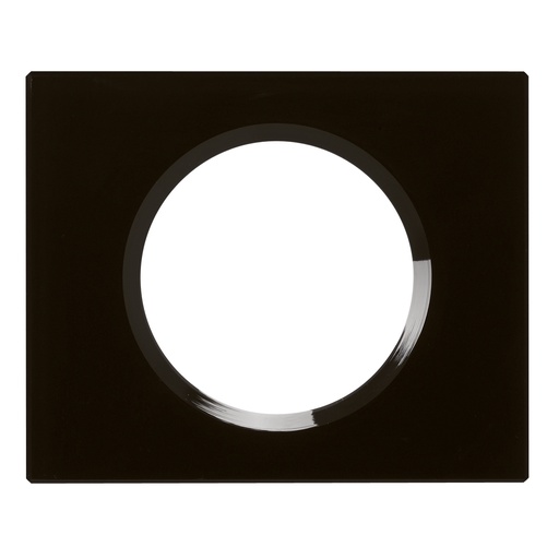 [PTG013.02101] LEGRAND 069301, Céliane Plate, Materials, 1 Module, Piano Black Glass