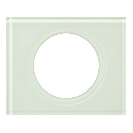 [PTG013.02102] LEGRAND 069311, Céliane Plate, Materials, 1 Module, Kaolin Glass