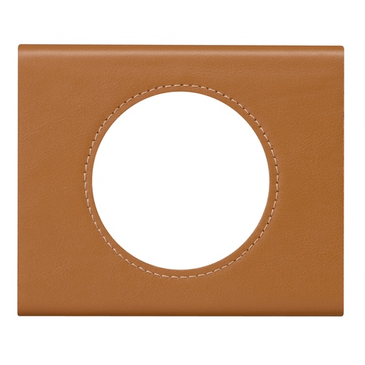 [PTG013.02115] LEGRAND 069421, Céliane Plate, Materials, 1 Post, Caramel Leather