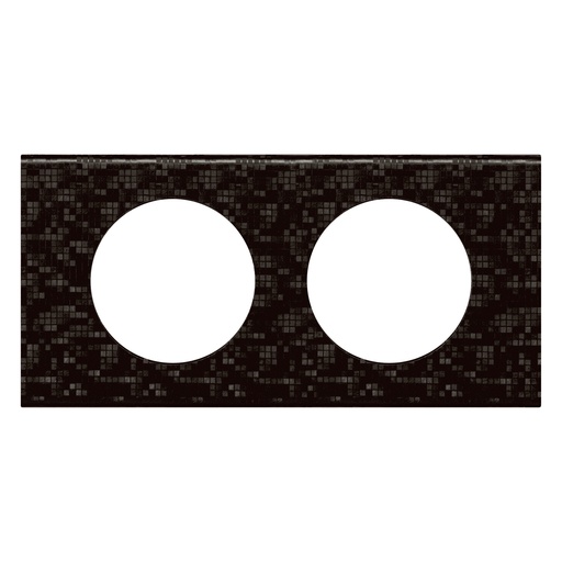 [PTG013.02126] Legrand 069452, Placă Céliane, Materiale, 2 Module, Piele Pixel