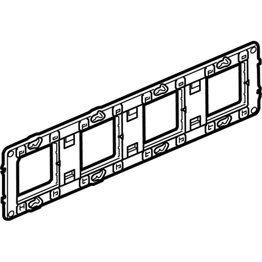 [PTG045.00048] LEGRAND 080254, Mosaic Support, With Protective Film, for 10 or 4x2 Modules
