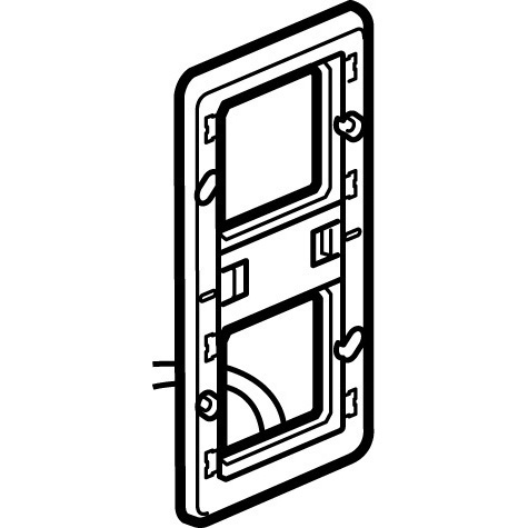 [PTG045.00049] LEGRAND 080257, Mosaic Illuminated Supports, 0.03 W, 5 or 2x2 Modules Vertical