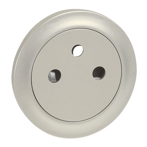 [PTG032.00084] LEGRAND 068411, Céliane Plate, 2P+T Surface-Mounted French Standard Outlet, Titanium