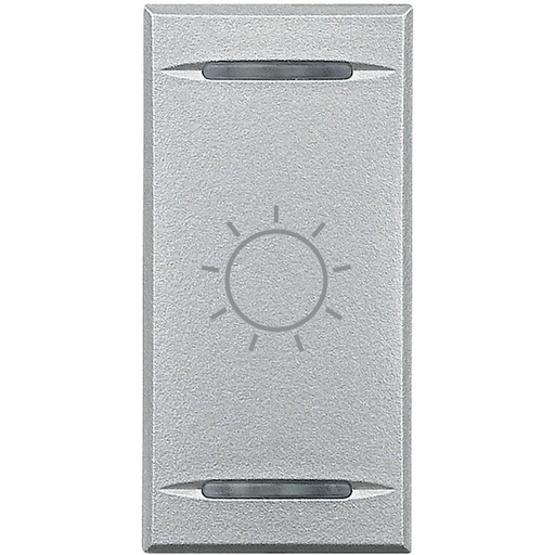 [PTG032.00135] BTicino HC4911BA, Axolute MyHome Bus, Capac buton, Simbol lumină basculant, 1 modul, Aluminiu  