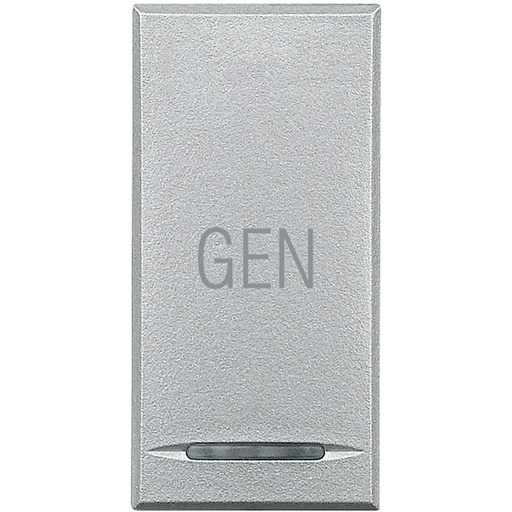 [PTG032.00143] BTicino HC4915AC, Axolute MyHome Bus, Capac buton, Simbol Gen, 1 modul, Aluminiu  