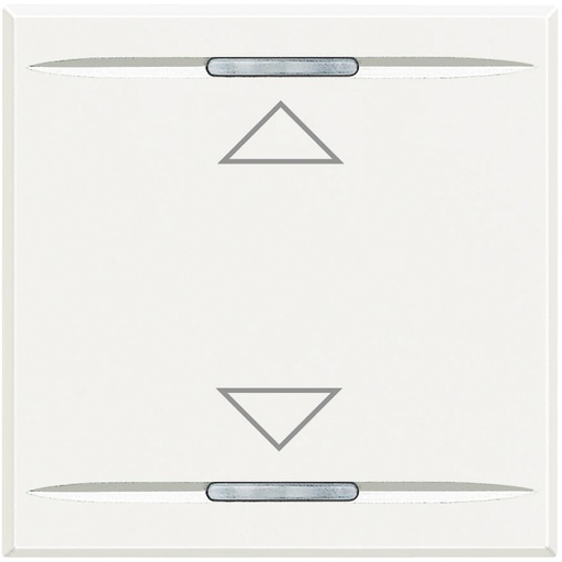 [PTG032.00159] BTicino HD4911M2AH, Axolute MyHome Bus, Capac buton, Simbol Sus/Jos, 2 module, Alb  