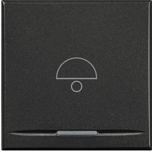 [PTG032.00189] BTicino HS4915/2BB, Axolute MyHome Bus, Capac buton apăsare, Simbol sonerie, 2 module, Antracit  