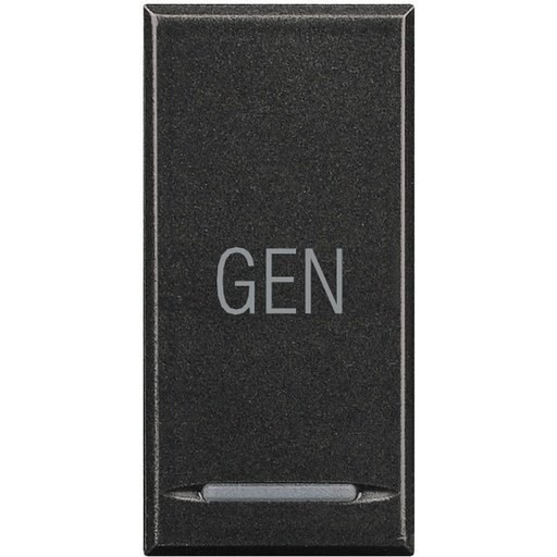 [PTG032.00191] BTICINO HS4915AC, Axolute Myhome Bus Key Cover, Gen Symbol, 1 Module, Anthracite