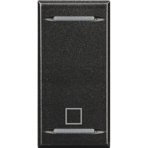 [PTG032.00192] BTICINO HS4915AE, Axolute Myhome Bus Key Cover, Stop Symbol, 1 Module, Anthracite