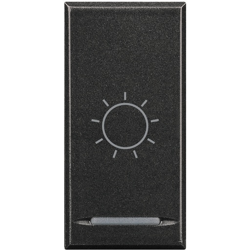 [PTG032.00193] BTicino HS4915BA, Axolute MyHome Bus, Capac buton apăsare, Simbol lumină, 1 modul, Antracit  