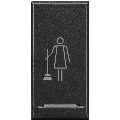 [PTG032.00197] BTICINO HS4915MR, Livinglight "Clean Room" Key Cover, 1 Module, Anthracite