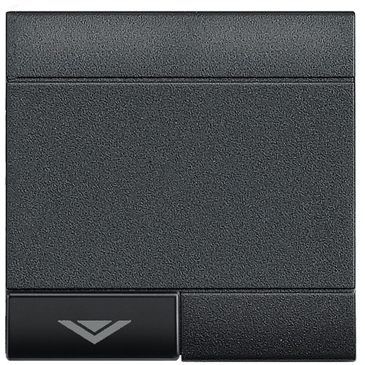 [PTG032.00214] BTicino L4915M2ADN, Capac tastă cu lentilă iluminată, Simbol variator, Antracit 