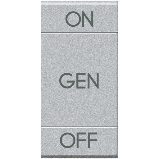 [PTG032.00245] BTicino NT4911AFN, Livinglight MyHome Bus, Capac buton, Simbol Pornit/Oprit/Generator, 1 modul, Gri  