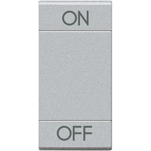 [PTG032.00246] BTICINO NT4911AGN, Livinglight Myhome Bus Key Cover, On/Off Symbol, 1 Module, Gray