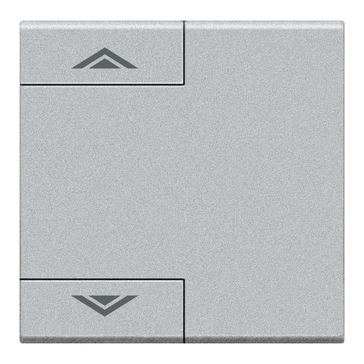 [PTG032.00251] BTICINO NT4911M2AHN, Livinglight Myhome Bus Key Cover, Up/Down Symbol, 2 Modules, Gray