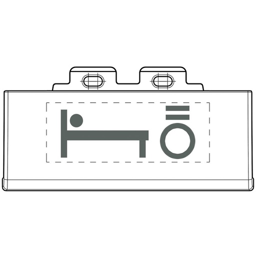 [PTG032.00260] BTicino NT4915SETBL, Kit 50 pictograme luminoase cu Simbol pat cu lumină, Tehnic  