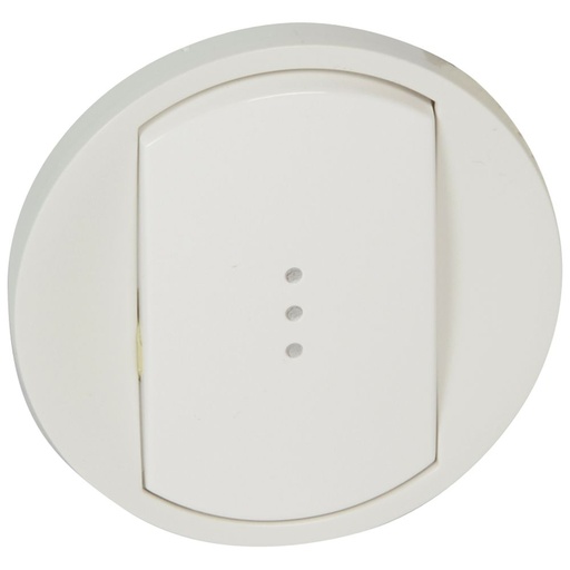[PTG032.00297] LEGRAND 068003, Céliane Plate, Switch/Button with Indicator Light, Large Key, White
