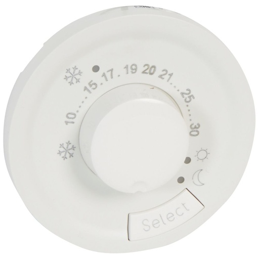 [PTG032.00322] LEGRAND 068245, Céliane Plate, Thermostat With Pilot Wire/Cpl, White