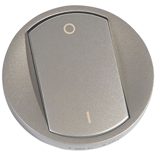 [PTG032.00344] Legrand 068321, Placă Céliane, Comutator bipolar, Cheie mare, Titan  