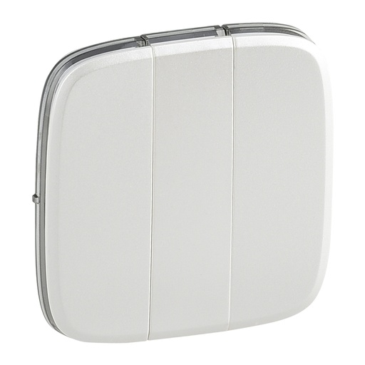 [PTG032.00427] Legrand 755039, Placă Valena Allure, Comutator triplu/Buton triplu, Perlă  