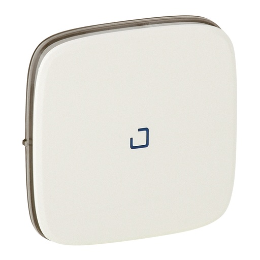 [PTG032.00435] Legrand 755089, Placă Valena Allure, Comutator/Buton iluminat (lentilă albastră), Perlă  
