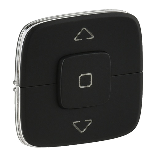 [PTG032.00444] Legrand 755148, Placă Valena Allure, Control jaluzele, Negru  