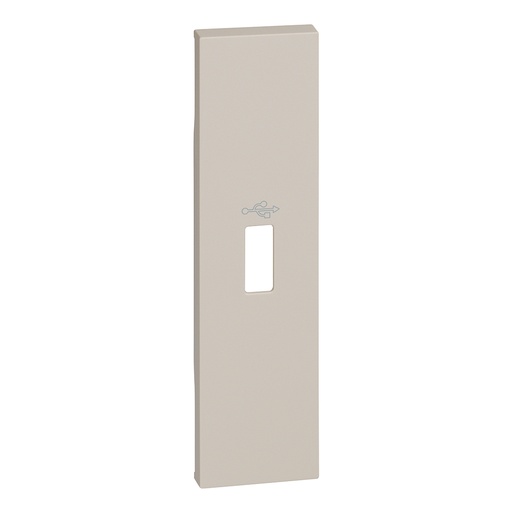 [PTG032.00513] BTicino KM10P, L.Now, Placă încărcător USB, 1 modul, Nisip  